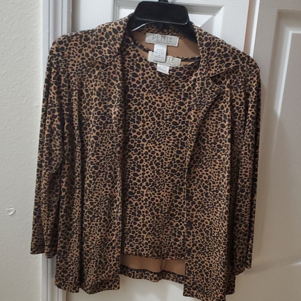 2 pc jacket and blouse set